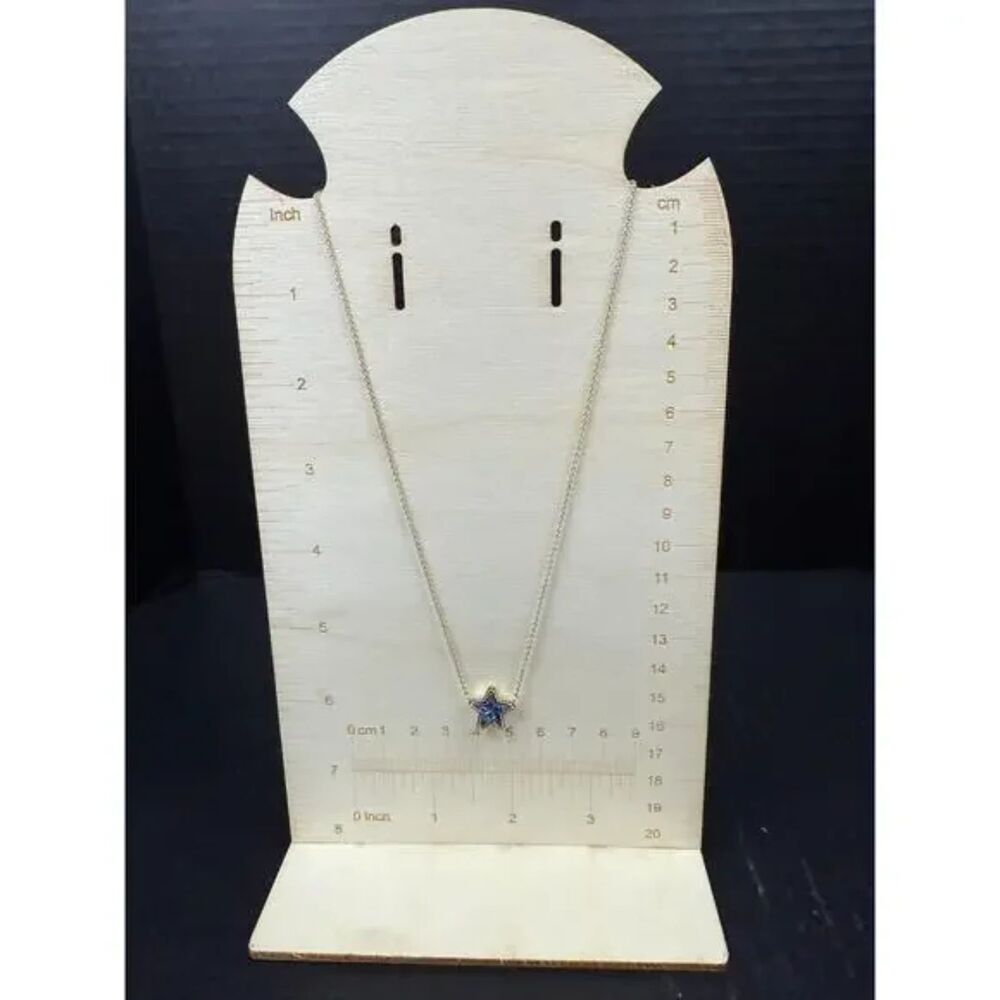 NWOT Kendra Scott Jae Star Blue Drusy Gold Pendant Necklace - Picture 10 of 16